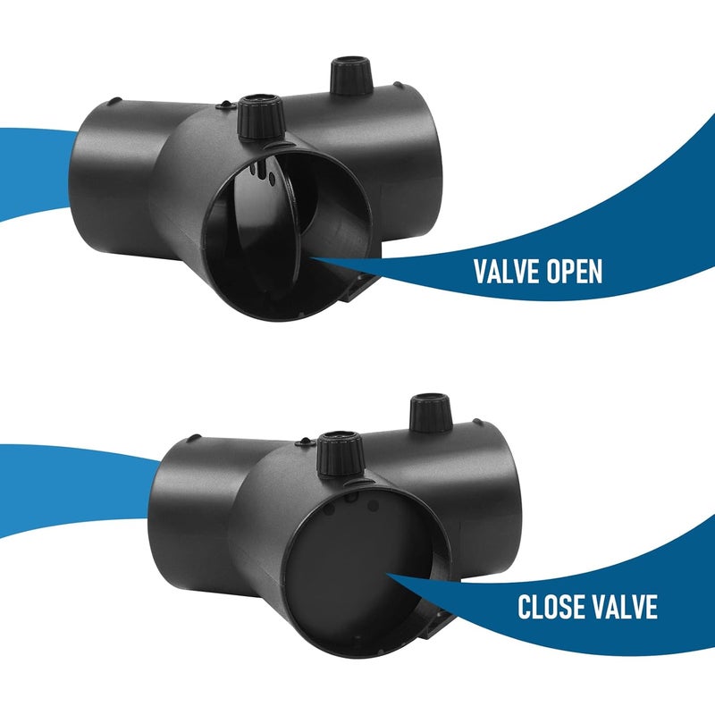 DTNESS Ø75mm Type-Y Duct Connection, Air Heater Diesel Auxiliary Accessories with Double Valve, 3-Way Air Outlet Pipe for Diesel Heater - Image 4